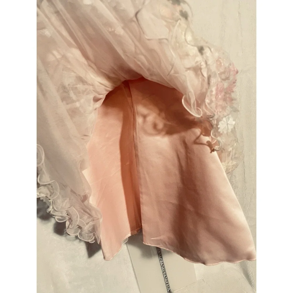 Toddler Girls American Princess Dress Size 4 Blush Ivory Flower Girl NWT